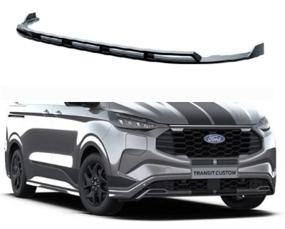 Lame de pare-chocs avant noir brillant Ford Transit Custom SPORT MK2 2023