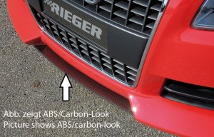 Lame DTM central en ABS look carbone pour spoiler avant S-line