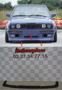 LAME DTM NOIR POUR RAJOUT PARE-CHOCS E30 PHASE 2 TYPE 1