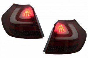 Feux arrière à LED pour BMW Série 1 E81 E87 Barre LED rouge