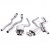 Ligne d'échappement MILLTEK RACE Cat Back en Inox (après catalyseurs) Audi RS5 4,2l V8 B8 450Ch