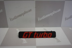 logo Monogramme en plastique de calandre GT Turbo pour RENAULT 5 gt turbo phase 1
