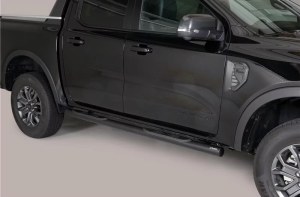 Marche Pieds Rond Noir Ford Ranger Double Cab