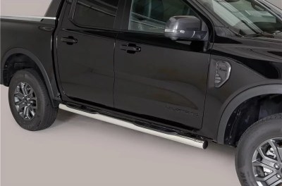 Marche Pieds Rond Chrome Ford Ranger Double Cab 