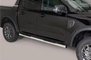 Marche Pieds Rond Chrome Ford Ranger Double Cab 
