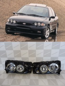 Kit double phare rond Morette Ford Mondeo Phase 1 