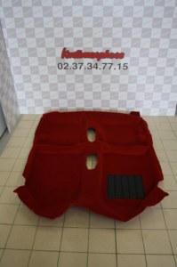 moquette neuve GTI rouge + insonorisants