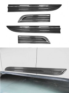 Moulure de porte side blades en Carbone Type GTS pour Porsche Macan
