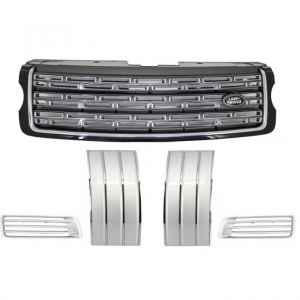 Pack Calandre Noir Argent pour Range Rover Vogue 2013- Up Black Grey Edition