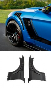 Paire d'aile avant Ford Mustang GT500 2015-2017