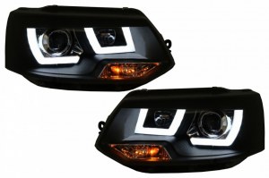 Paire de phare avant Led bar look xénon VW T5 de 2009 a 2015