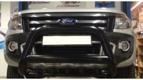 Pare buffle Noir version 2 pour Ford Ranger T6 - Ø90mm