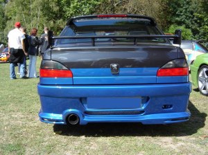 Pare choc arrière simple sortie "EMOTION" JN-Design pour Peugeot 306 Berline a coffre 