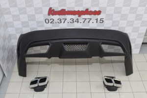 Pare choc arrière look C63 +embout Black series AMG Mercedes Classe C W204 Berline 07-14 