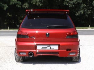 Pare choc arrière simple sortie d'échappement "Mygale S" Esquiss'Auto pour Peugeot 306 3 et 5 portes sans extension