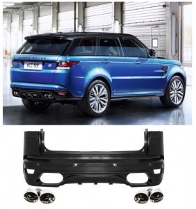 Pare choc Arriere LOOK SVR + Embout d'echappement POUR RANGE ROVER SPORT L494