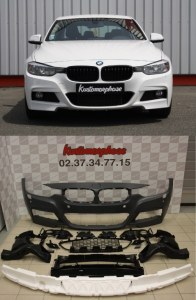 pare choc avant bmw serie 3 F30 F31 Pack M 2011 à 2015 avec emplacement de caméra 360°