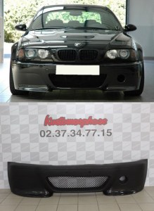 Pare choc avant CSL pour M3 E46 avec spoiler carbone