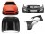 Kit transformation face avant GT500 Large +4cm pour FORD MUSTANG 2015-2017
