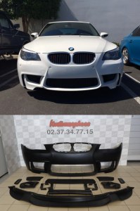 Pare choc avant bmw E60 Look 1M en ABS avec OU sans emplacement antibrouillard