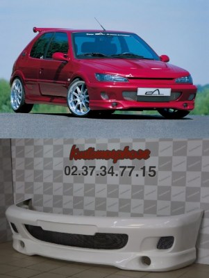 Pare choc avant "Mygale S" Esquiss'Auto pour Peugeot 306 Phase 2 et 3