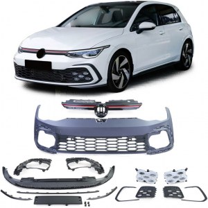 Pare chocs avant complet avec calandre Led look GTI pour Volkswagen GOLF 8