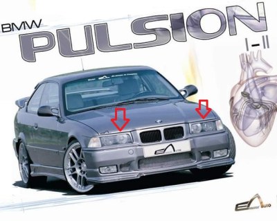 Paupière de phare "PULSION I" Esquiss'Auto pour BMW E36