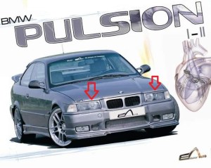 Paupière de phare "PULSION I" Esquiss'Auto pour BMW E36