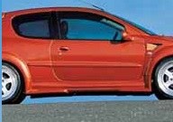 Paire de bas de caisse Peugeot 206 "IMPACT" Esquiss'auto