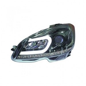 Phare avant design Led look Xenon Mercedes Classe C W204 11 à 14
