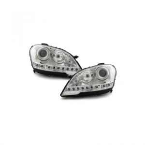 PHARE CHROME A LED POUR MERCEDES ML W164