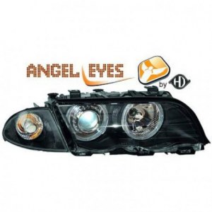 Pack de 2 phares avant halogène fond noirBMW Série 3 E46 Berline/Touring 98-01