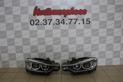 Feux Phares avants angel eyes LED pour BMW Série 3 F30 F31