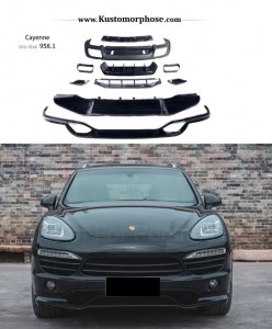 Kit de rajout de pare choc avant et arrière Sport pour Porsche Cayenne 958.1 2010-2014