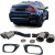 Embout d'échappement double sortie chromée pour BMW X6 E71 