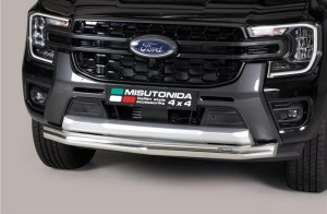 Tube de Protection avant Chrome pour Ford Ranger Double Cab