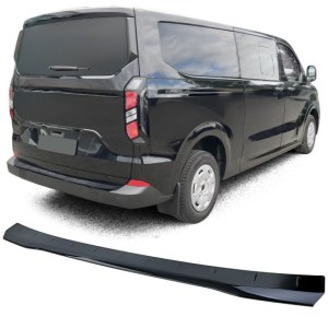 Protection de seuil de chargement – ​​pare-chocs arrière – noir BRILLANT pour Ford Transit Custom à partir de 2023.
