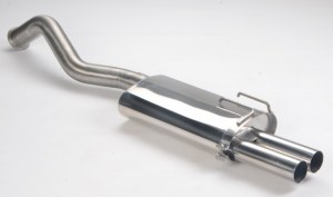 Silencieux arrière sportif double sortie Renault 21 2.0L Turbo