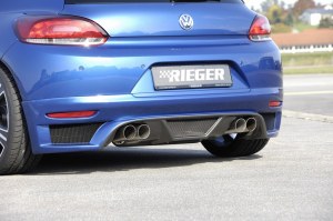 Échappement inox duplex 4x90mm VW Scirocco RIEG