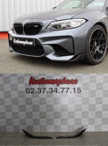 Splitter de pare choc avant Carbone M performance Bmw M2 F87 et M2 Compétition