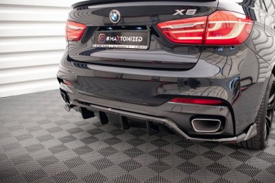Diffuseur de pare choc arrière pour BMW X6 F16 PACK M