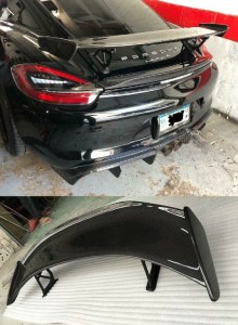 Aileron carbone GT4 Look pour Porsche Cayman 981