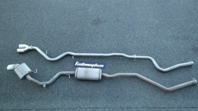 Ligne complet BMW serie 1 2x80 sans silencieux intermédiaire 