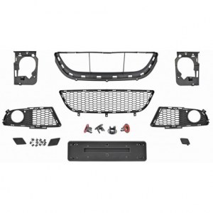 Jeu de grilles et accessoires pour pare-chocs avant pack M BMW Série 3 E90/E91 de 2008 à 2011