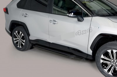 Marche pied latéral pour Toyota RAV4 2019- Hybride Noir