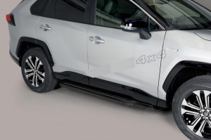 Marche pied latéral pour Toyota RAV4 2019- Hybride Noir