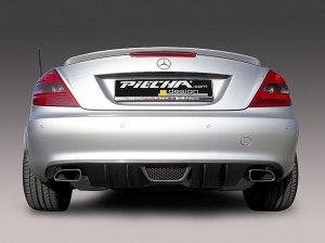 Diffuseur arrière PIECHA pour Mercedes SLK R171 sans Pack AMG 2008 à 2011 phase 2