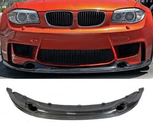 Lame avant carbone BMW E82 1M style 3D pour pare choc véritable 1M 
