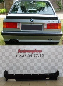 Spoiler rajout jupe de pare choc arrière BMW Serie 3 E30 (82-87) M-Tech 1 Plastique ABS