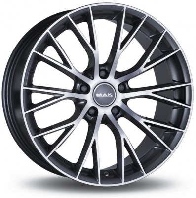 4 Jantes BMW MAK MUNCHEN GRIS FACE POLIE 8,5x19 et 9,5x19